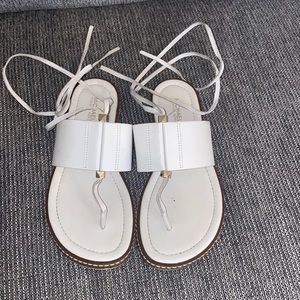 MICHAEL Michael Kors MARLON white lace up sandals